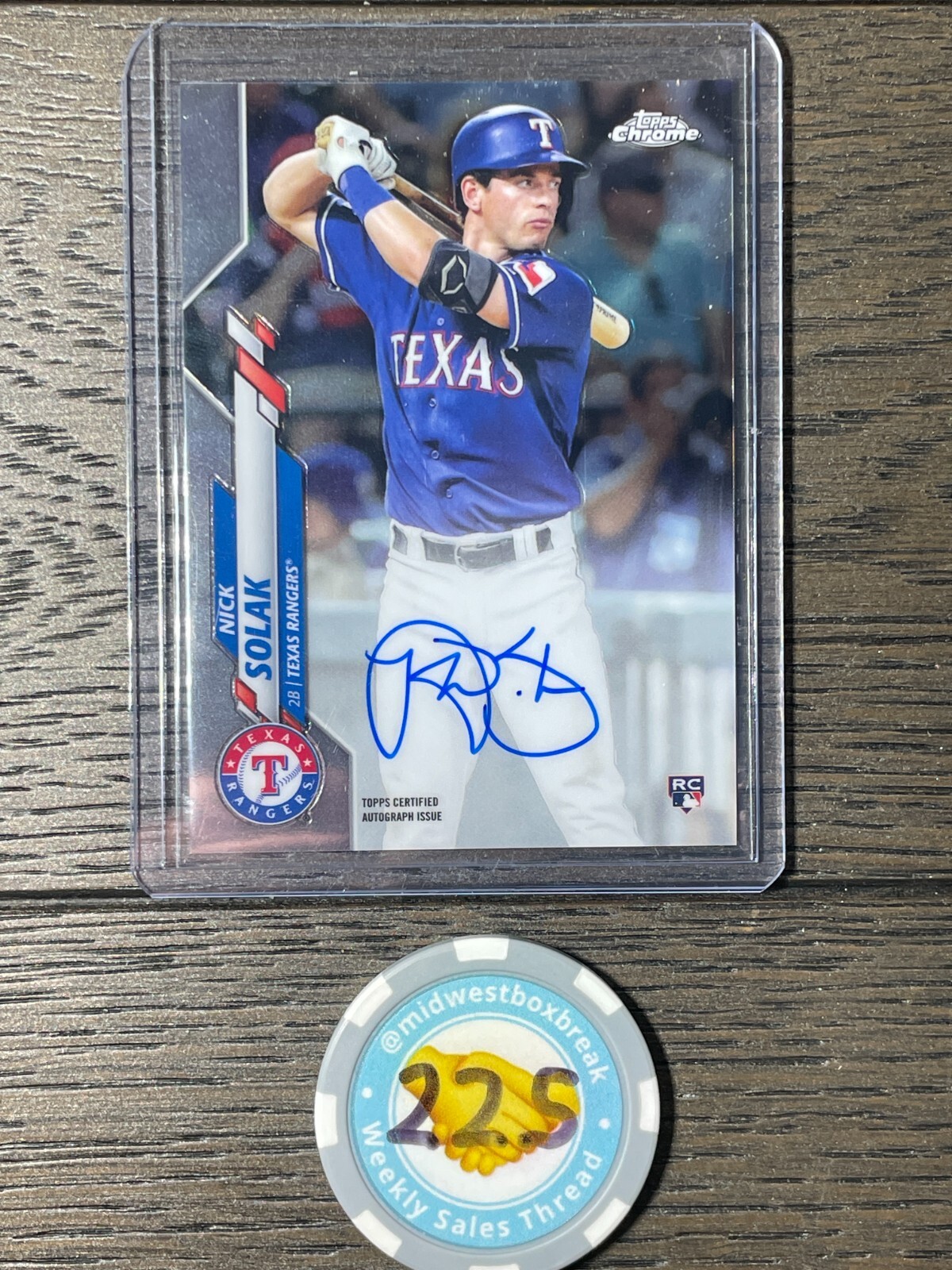 2020 Topps Chrome - Rookie Autographs #RA-NS Nick Solak
