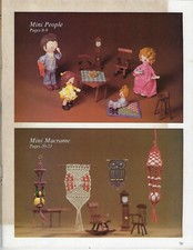 Miniature Macrame for Dollhouses in Money Makers Projects for All Seasons Book
