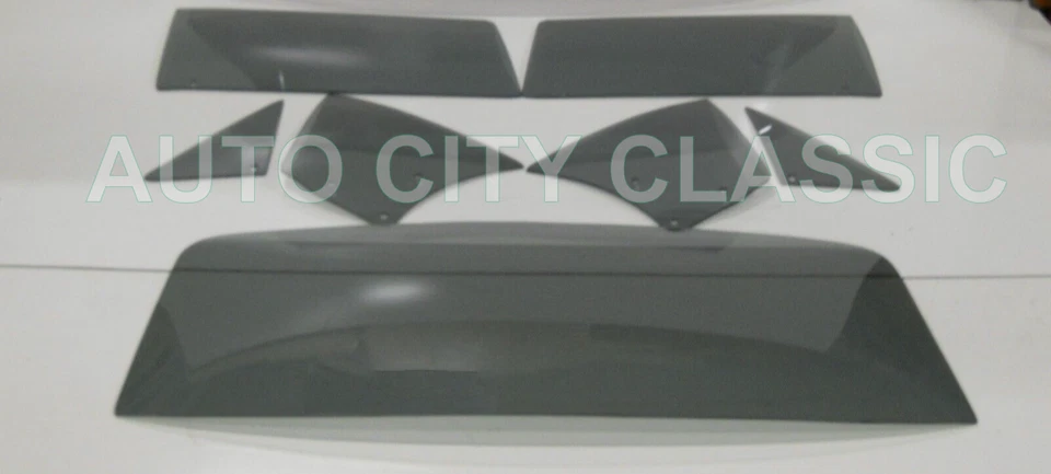 Vidrio 1965 Pontiac Tempest GTO LeMans HT verde parabrisas gris ventilación Dr Qtr trasero Foto 3 de 4