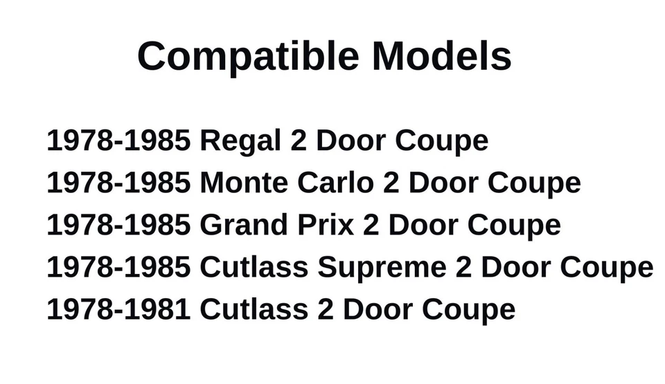Fit 78-85 Regal/Monte Carlo/Grand Prix/Cutlass 2D Coupe Back Window Glass Heated - Imagem 4 de 4