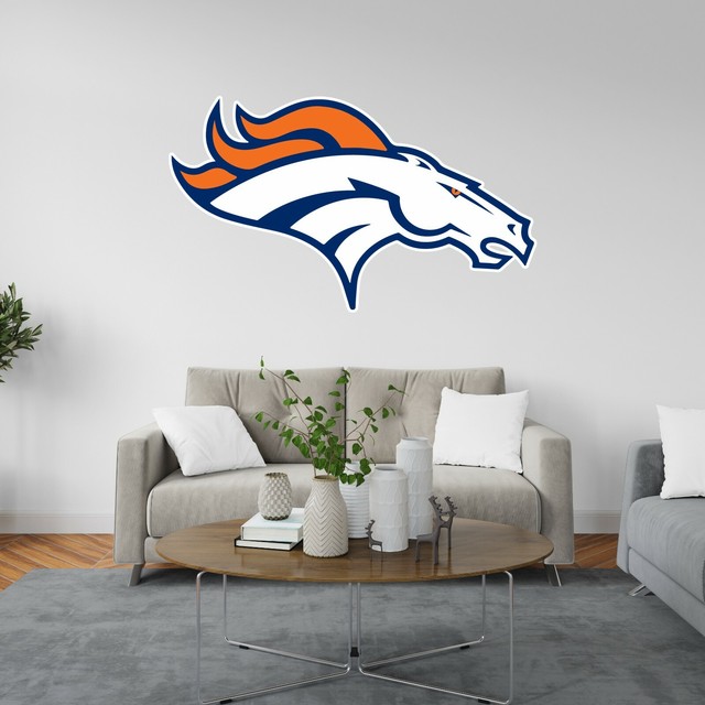 Denver Broncos Logo Wall Decal NFL Football Decor Sport Mural Vinyl