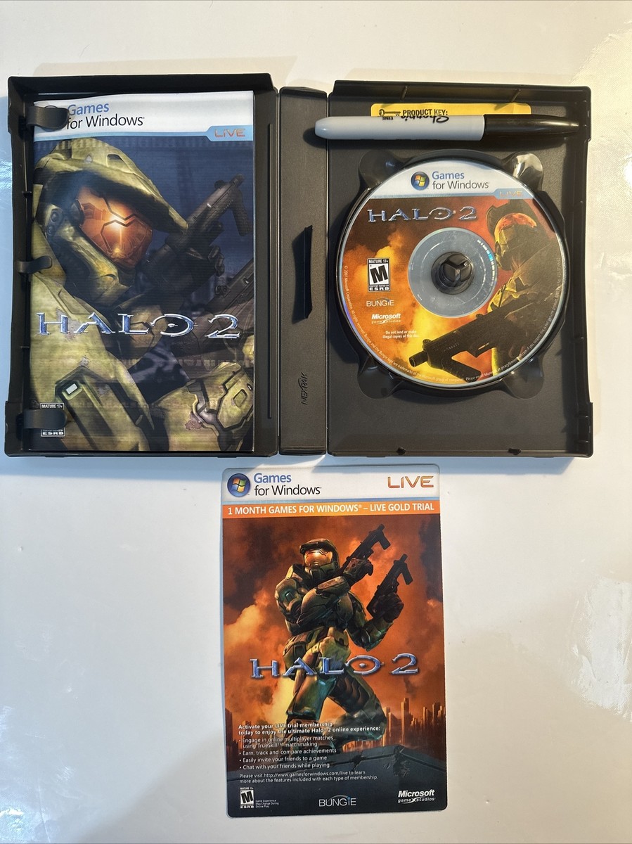 Halo 2 Game for Windows PC DVD-ROM Manual 2007 Microsoft