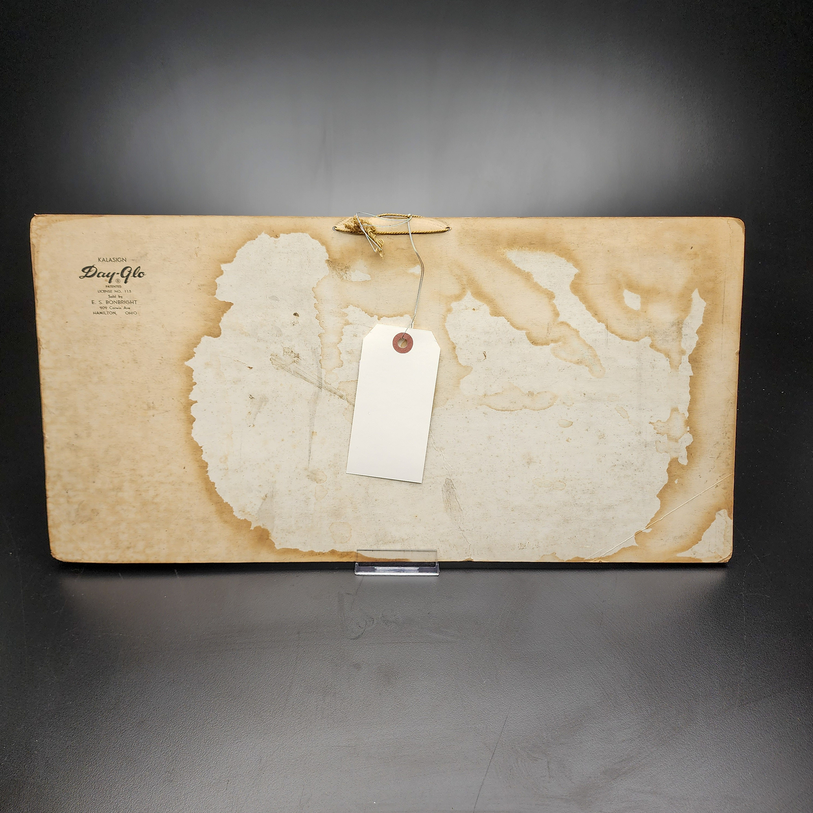 Vintage Red Top Beer Cardboard Sign, Cincinnati OH, Classic Brewery