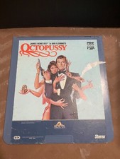 Octopussy James Bond 007 Part 1  Part 2 CED Video Disc Movie Set 9aR  9aR