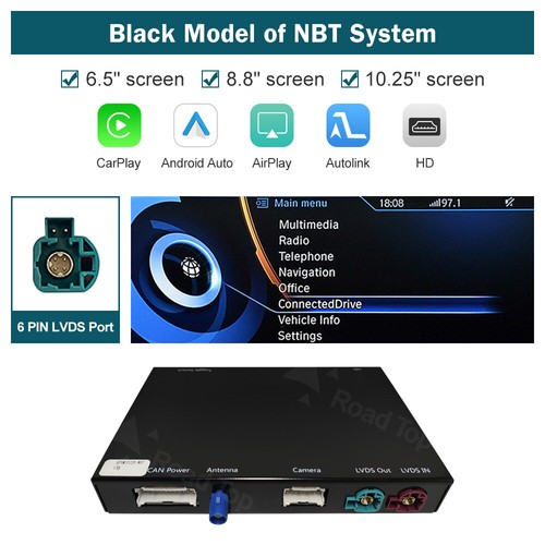 Wireless CarPlay Android Auto Decoder Interface Kit For BMW i3 I01 2013-2017 NBT - Foto 3 di 7