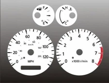 White Face Gauges for 2000-2006 Nissan Sentra 120mph