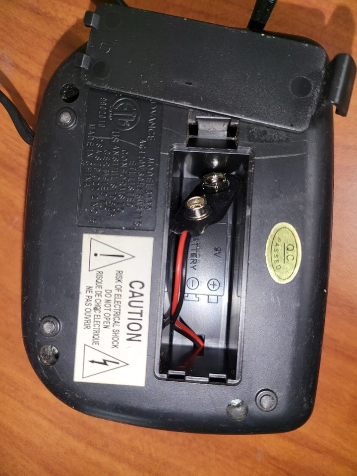 Advance Digital Alarm Clock Battery Back up 9V Portable 4W x 3D x 1.75"H Travel - Image 3 of 3