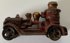 Rare 1920's-30's Cast Iron Arcade Hubley Fire Pumper Truck 4.5 Inches
