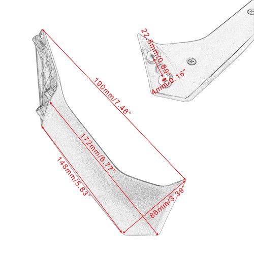 Spiegelarm Für Ducati Panigale V2 2020-22, V4 18-22 Halterungen Für Rückspiegel - Picture 2 of 15