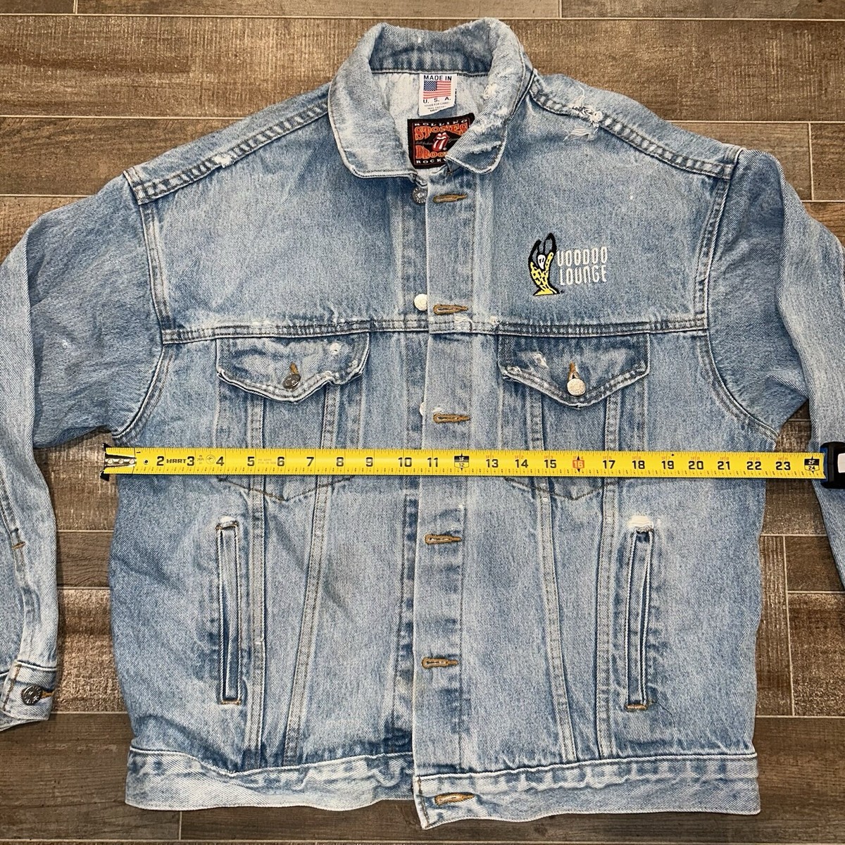 Vintage Rolling Stones Voodoo Lounge Denim Jacket Brockum Vintage Rolling Stones Voodoo Lounge Denim Jacket Brockum