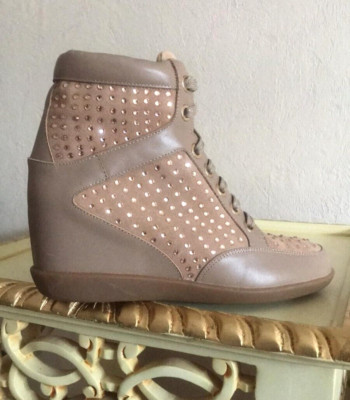 Leder Stiefeletten / Sneakers von Heine GR.39 NEU.