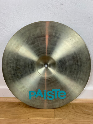 AUDIO Sample PAISTE 101 18'' CRASH CYMBAL Nickel Silver 70s 80s Vtg 1500g German