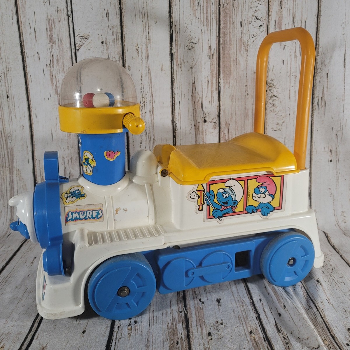 Smurfs Vintage Child-size Ride-On Popper Poppin' Train Toy