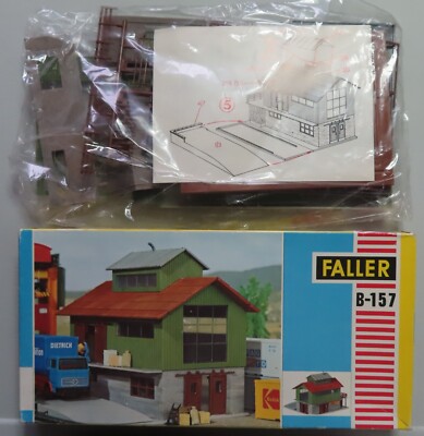 Faller B-157 ~~ Lagerhalle / Güterschuppen in OVP, 60er Jahre Spielzeug #DEZ2790