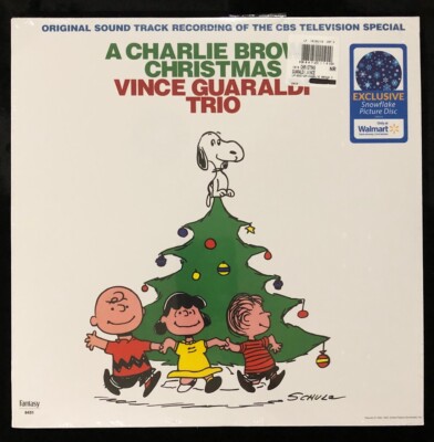 CHARLIE BROWN CHRISTMAS SEALED FLAKE PICTURE DISC LP RECORD ALBUM VINCE GUARALDI
