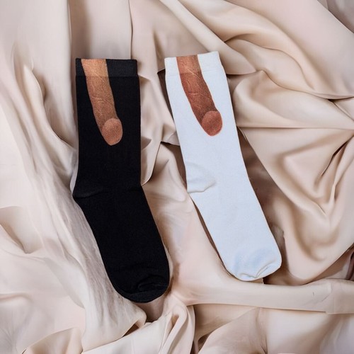Show Off Penissocken Herren Neuheit Witz lustig hässlich Weihnachten Streich Geschenk Urlaub - Bild 2 von 20