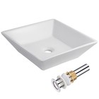 Aquaterior Bathroom Vessel Sink Porcelain Ceramic Vanity Basin Drain AQT0128 — photo 9