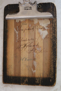 Antique VTG Gem  Clip Board Clipboard August 13, 1889