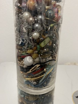 Eclectic Mystery Jewelry Jar Vintage to Modern Romantic Elegant