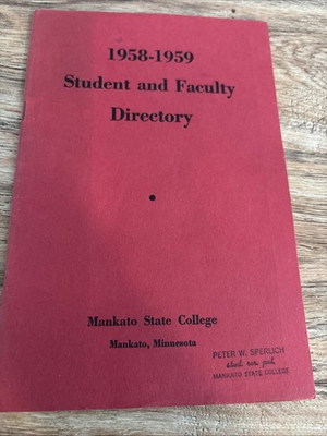 #ad 1958 1959 Student And Faculty Directory Mankato State College Minnesota $9.99