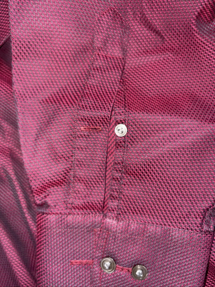 Camisa de vestir Zodiac de la mejor calidad para hombre 44 cm color granate Foto 4 de 4