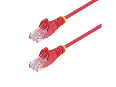 StarTech 10ft Red Slim CAT6 Ethernet Cable, Snagless RJ45, LSZH, 28AWG Pure Bare
