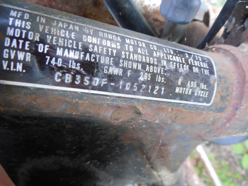 1973 Honda CB 350F четырехместный K2 K3 K4 1972 1974 - Изображение 2 из 4