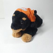 Harley Davidson Plush Dog Rottweiler Orange Bandana 12"