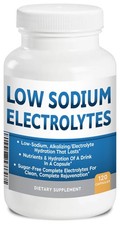 Low Sodium Electrolytes Only 23mg Serving 120 Servings Almost No Sodium Elect...