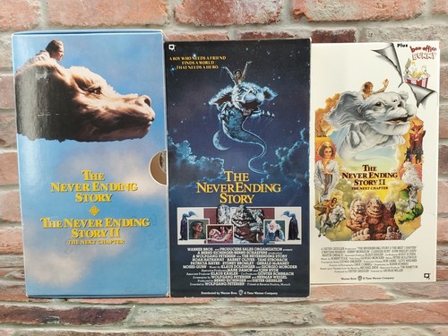 The Never Ending Story 1 and 2 VHS (2-Tapes) 1991 2 Box Set - Picture 2 of 19