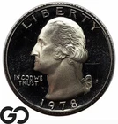 1978 Washington Quarter, Deep Cameo PROOF