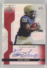 2011 Leaf Ultimate Draft Red Metal Prismatic 4/5 Dion Lewis #U-DL2 Auto sb0