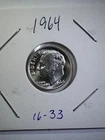 1964 10C Roosevelt Dime SILVER Uncirculated (16-33)