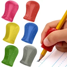 The Pencil Grip Glitter Pencil Grippers 6 Pcs, Pencil Grips for Kids Handwriting