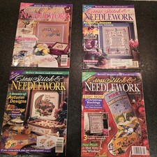 VTG Better Homes  Gardens Cross Stitch Magazines Apr/June/Aug/Oct 1997