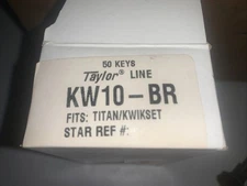 ILCO KW10-BR Key Blanks For TITAN/KWIKSET Locks
