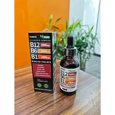 Vitamin B12 and B6 Liquid Drops, B12 Sublingual Vitamin B Complex - B12 5000mcg