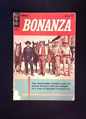 Bonanza #1 Gold Key 1962 Pernell Roberts Dan Blocker Lorne Greene Michael Landon