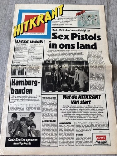 ABBA SEX PISTOLS THE BEATLES DONNA SUMMER PAAY Journal HITKRANT 1977 Collector