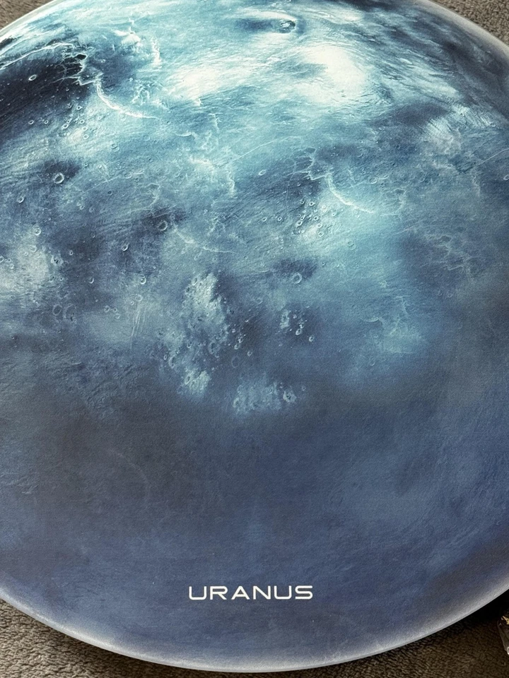 Nbdeal Urano Planeta LED Reloj de Pared Digital Hora Fecha Temperatura Calendario Retroiluminado 12 pulgadas Foto 2 de 4