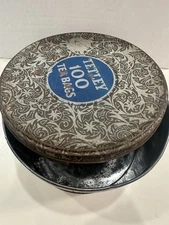 Tetley Hundreds Vintage Tea Bags Round Empty Canister Container