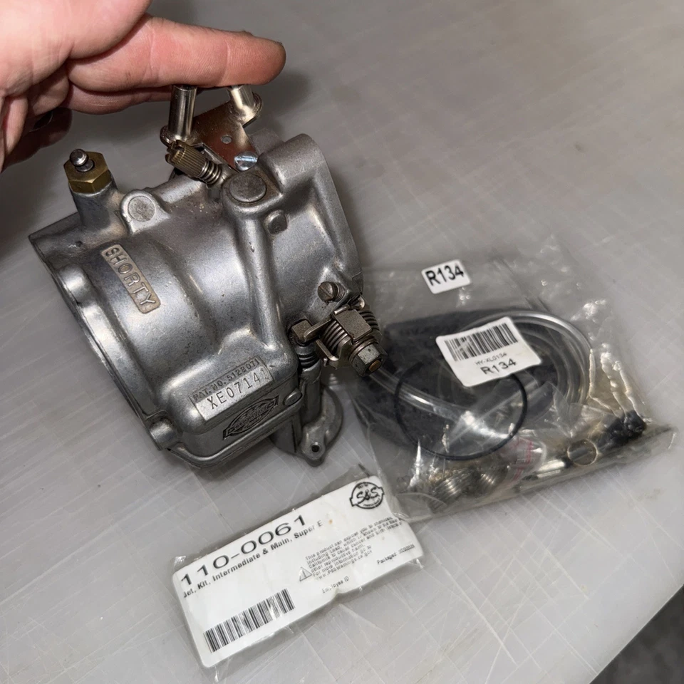 ✅ Carburador S&S Cycle Super E Shorty Foto 3 de 4