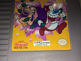 Ren and Stimpy Buckeroo$! Nintendo NES +Dustcover Tested Authentic