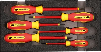 Gedore red Schraubendrehersatz 6-tlg. Schlitz/Phillips