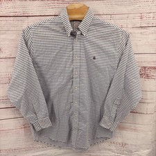 Brooks Brothers Madison Shirt Mens Size Large Supima Cotton Gingham Button Down