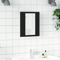 Led-Bad-Spiegelschrank Schwarz 40X12X45 Cm Acryl