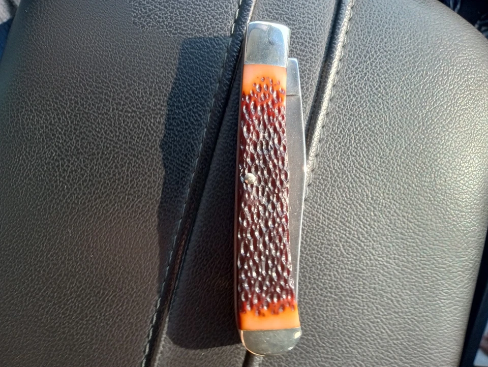 稀有老式卡米卢斯·巴滕德美国刀未使用 状况完好 开箱 — 第 3/4 张图片