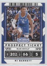 2020 Panini Contenders Draft Picks Variation Prospect Ticket RJ Barrett #12 0f72