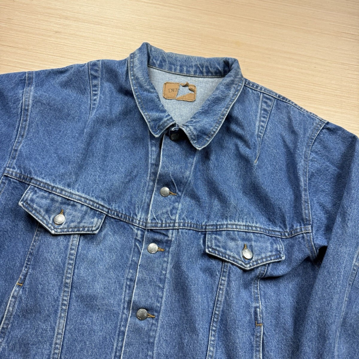 Vintage Dee Cee Western Jean Jacket Denim Trucker Men's Large