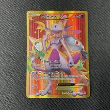 MEWTWO EX Secret Full Art Card #164 LP-MP 2015 Pokemon XY Breakthrough